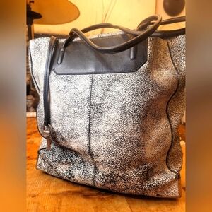 Alexander Wang Prisma Distressed Leather  Shoulder Bag